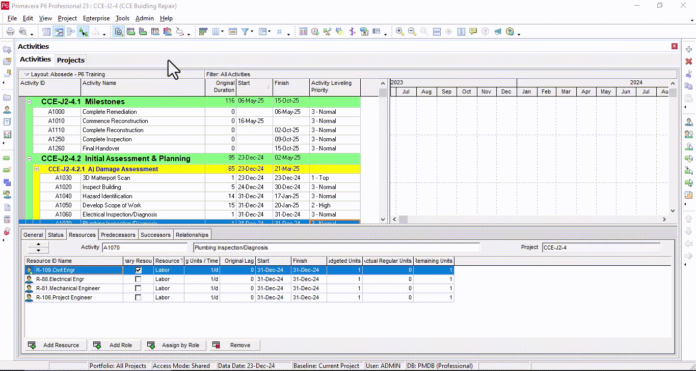 Execute the Leveling
